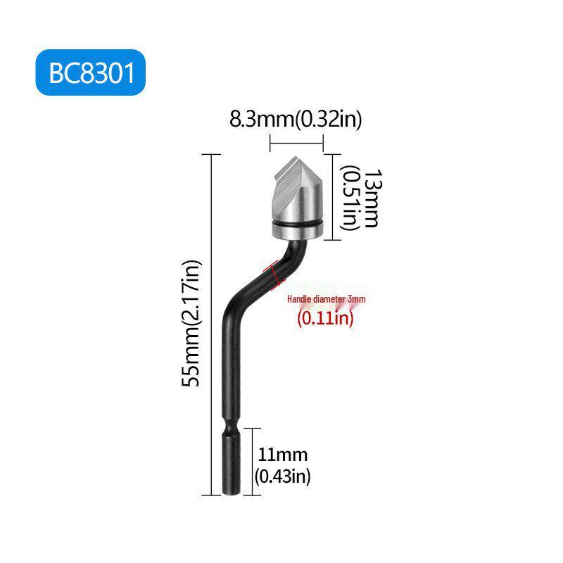 "Hand Deburring Knife and Chamfering Tool for Edge Removal"
