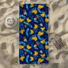 Tropical Palm Tree Fruit Beach Towel, Soft Quick-Drying, Perfect For Portable Outdoor Travel, Swimming, Camping And Summer Beach