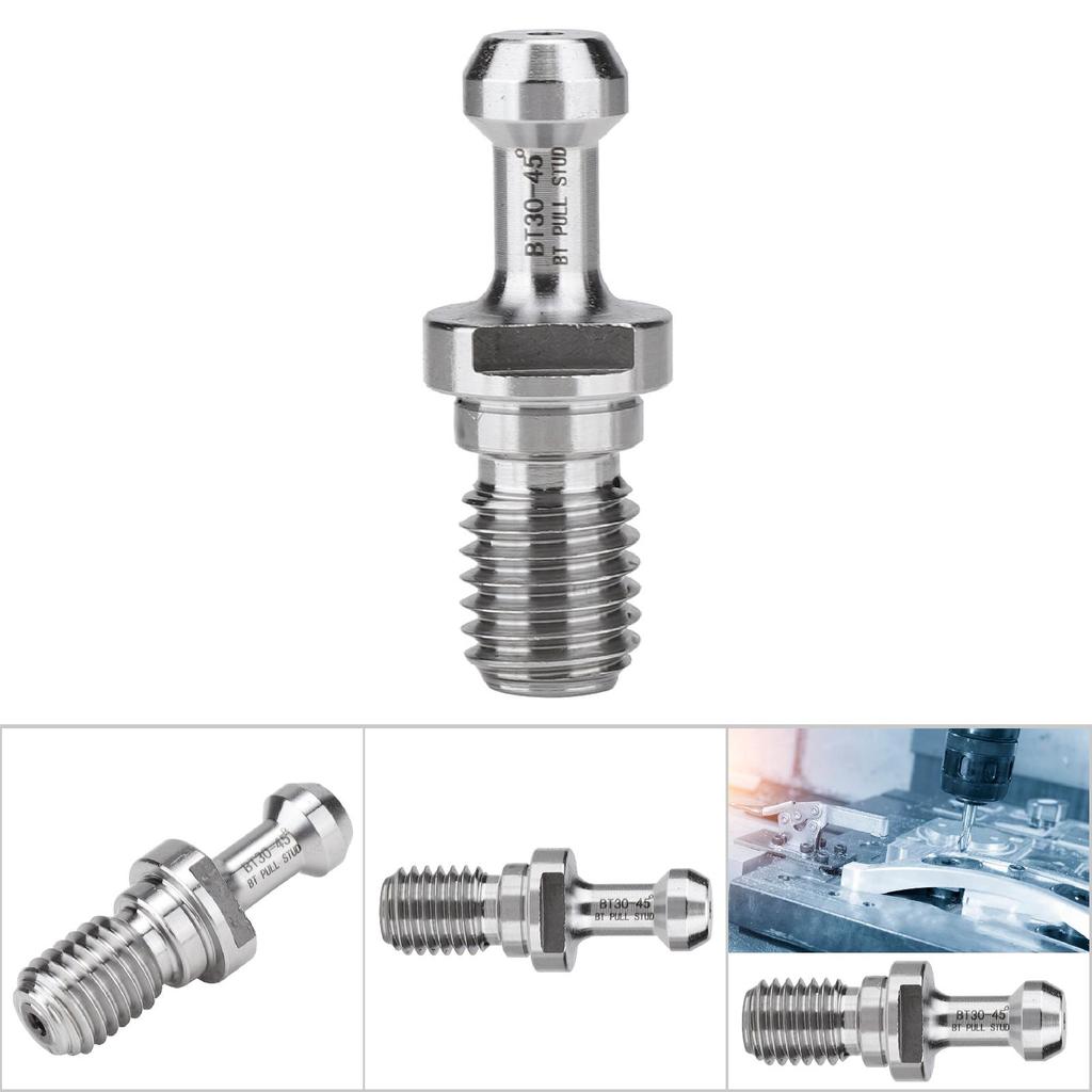 45 Degrees  Chrome Plated Steel Pull Stud Retention Knob for Milling Tool Holder (BT30 45 Degrees )