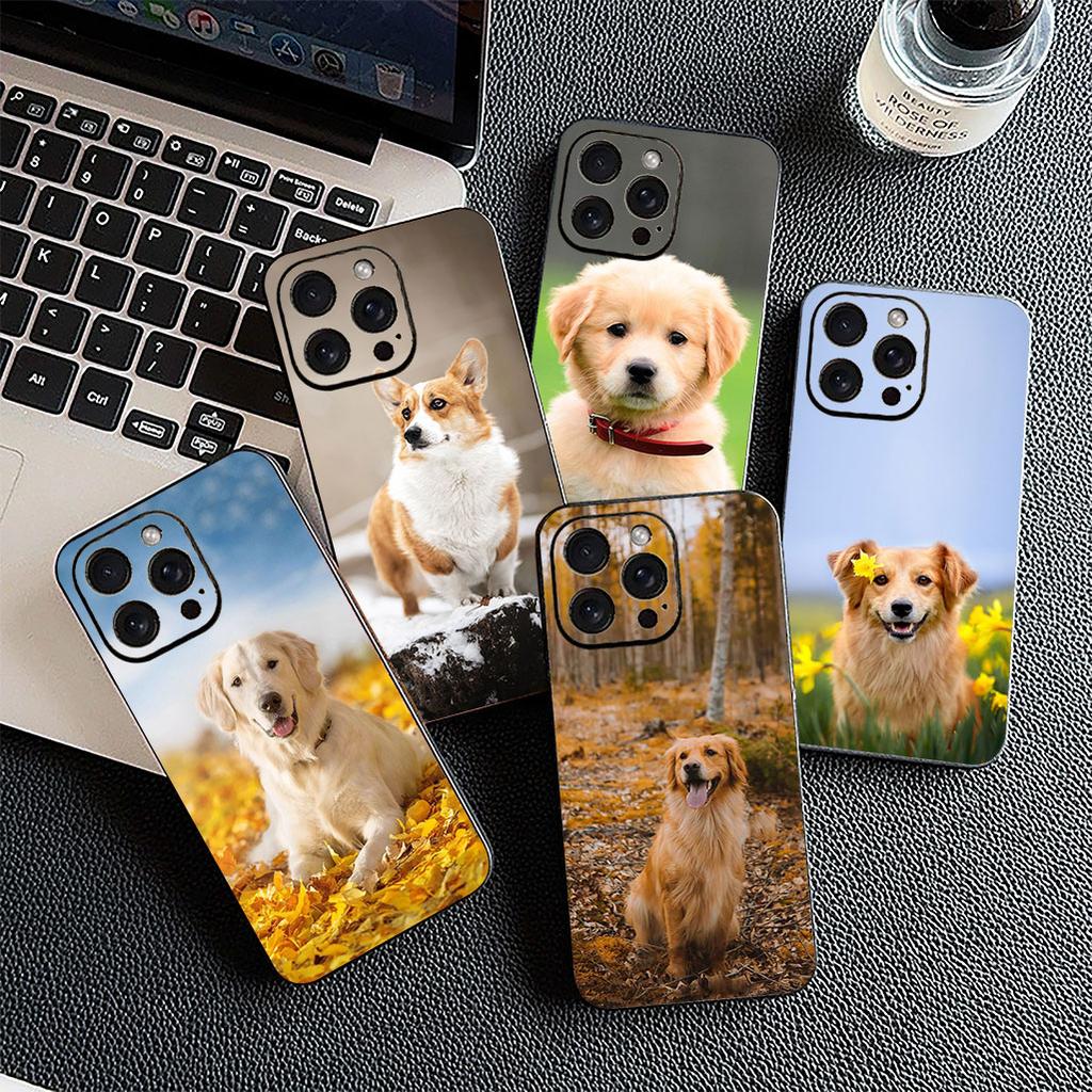 for Motorola Moto G82 G20 G22 G23 G32 G8 G7 G9 Power Plus G41 G30 G71 E22 E13 E20 E32 Phone Case Golden Retriever Dog Corgi