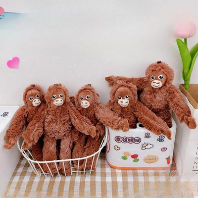 Soft Stuffed Doll Plush Toy Lovely Gorilla Orangutans Monkey Cute Animal Pendant Key Ring Girl Boy Birthday Christmas Gift