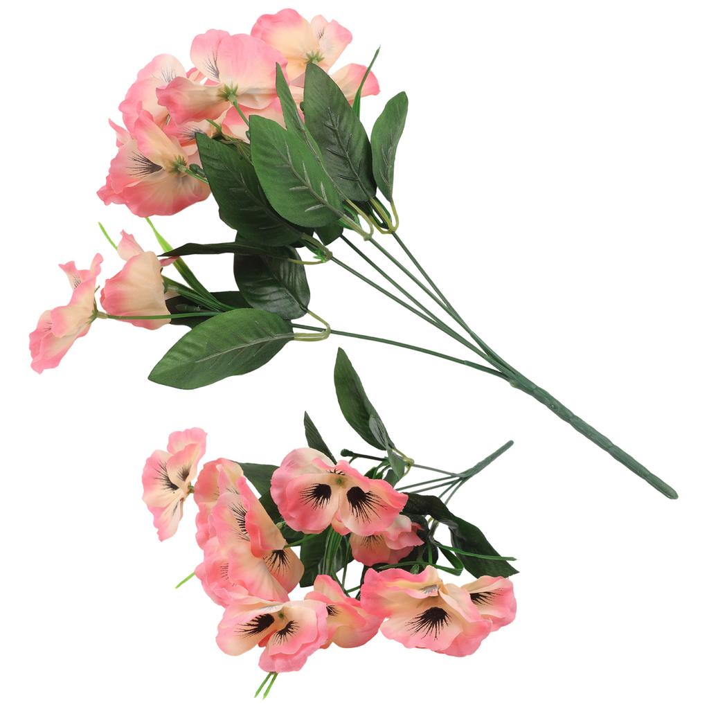 Event Centerpieces Artificial Pansy Flowers Beautiful Blooms For Any Occasion Authentic Look Bright Home Decor
