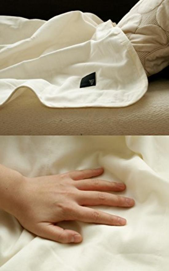Fabric Plus Gauze Made in 140 x 190 cm Cafe au Lait 5-Layer Quilt, Japan, Additive-Free [Single / Beige]