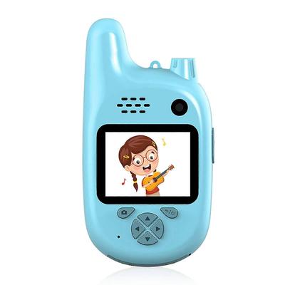 1 stk Genopladeligt Kamera Børnekamera DIY Camcorder Børne Walkie Talkie 2,0 Tommer HD Skærm Puslespil MP3 Musikafspiller