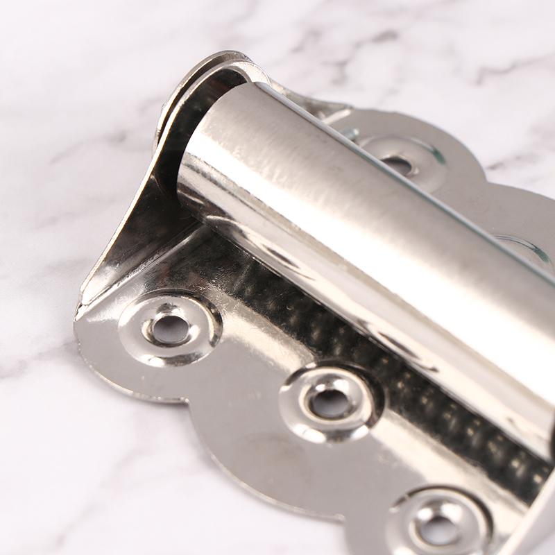 2Pcs Stainless Steel Butterfly Hinge Automatic Closing Door Closer Swing Screen Window Spring Hinge