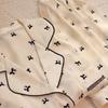 Summer Short-Sleeved Pajamas Women'S Sweet Style Full Print Bow Print Loungewear Two-Piece Set