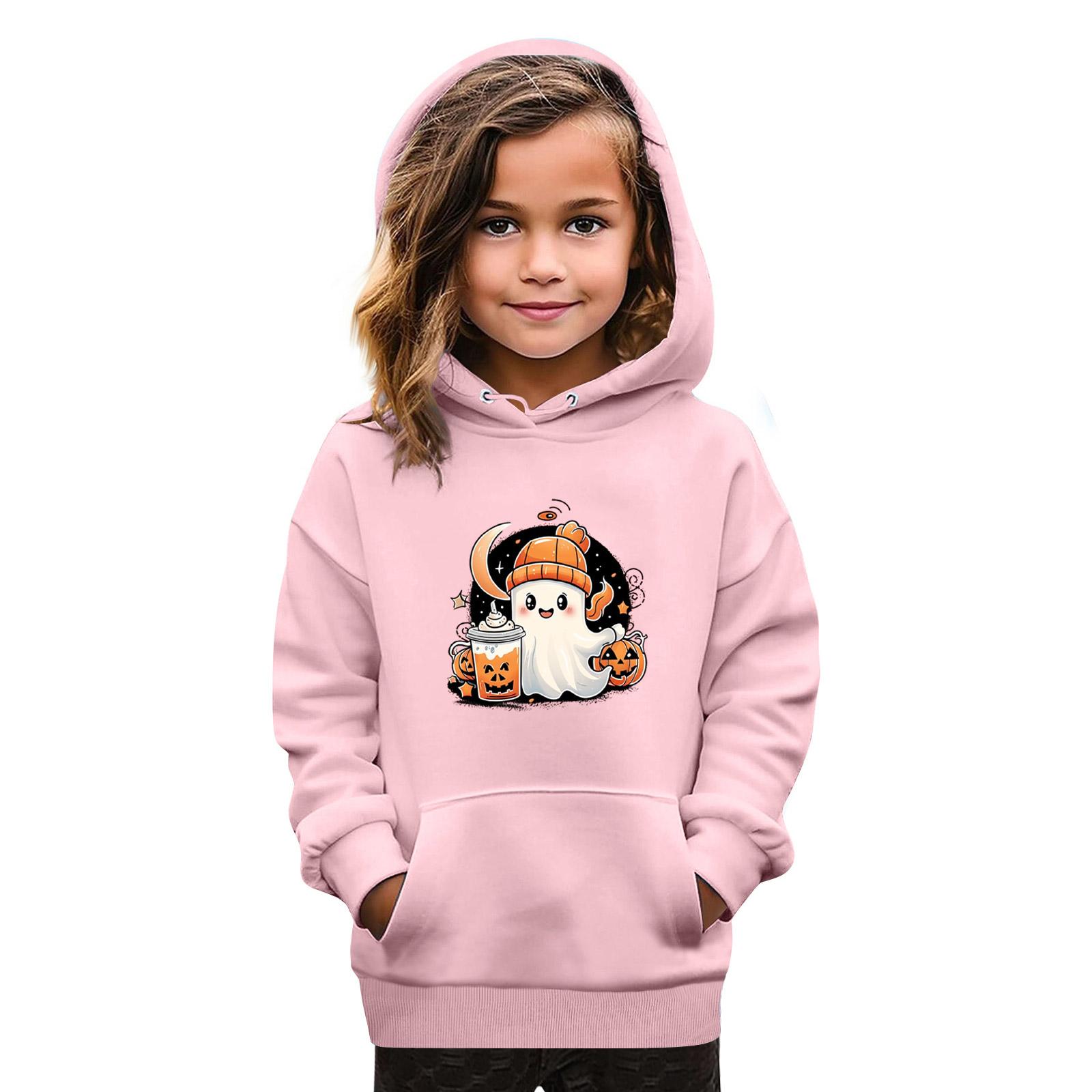 

Sweatshirts For Teen Girls Hoodies Long Sleeve Drawstring Pullover Cute Oversized Hoodie Halloween Day 160