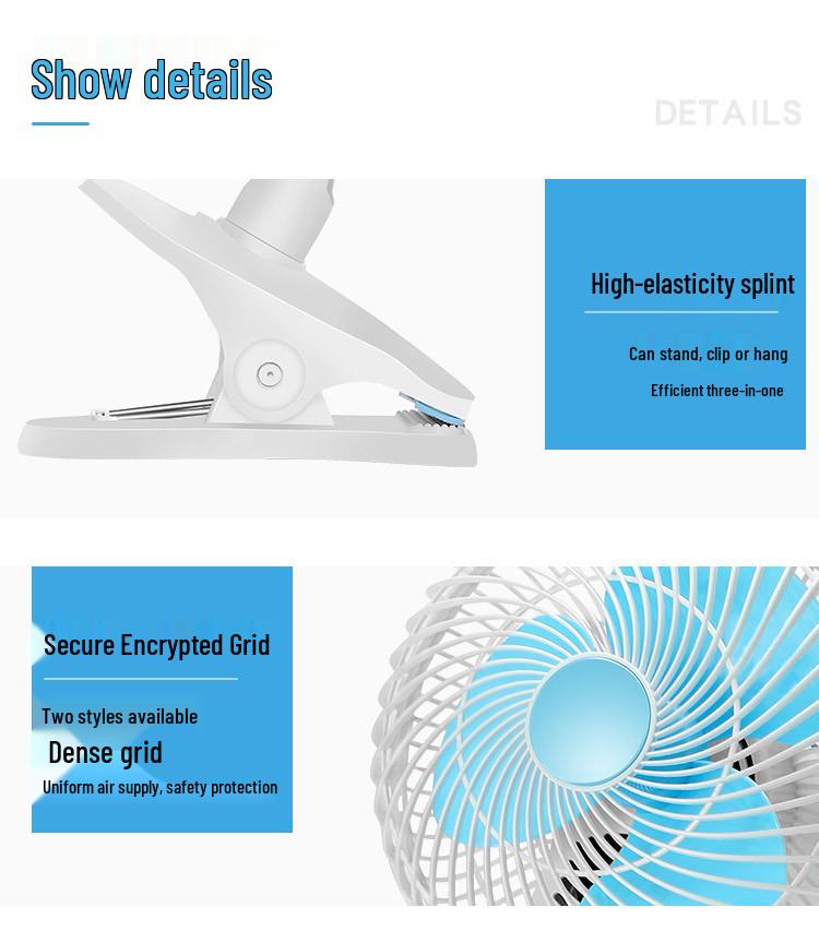 Cartoon Mini Electric Fan: Energy-Saving Shaking Head Fan for Student Dorms and Desktops