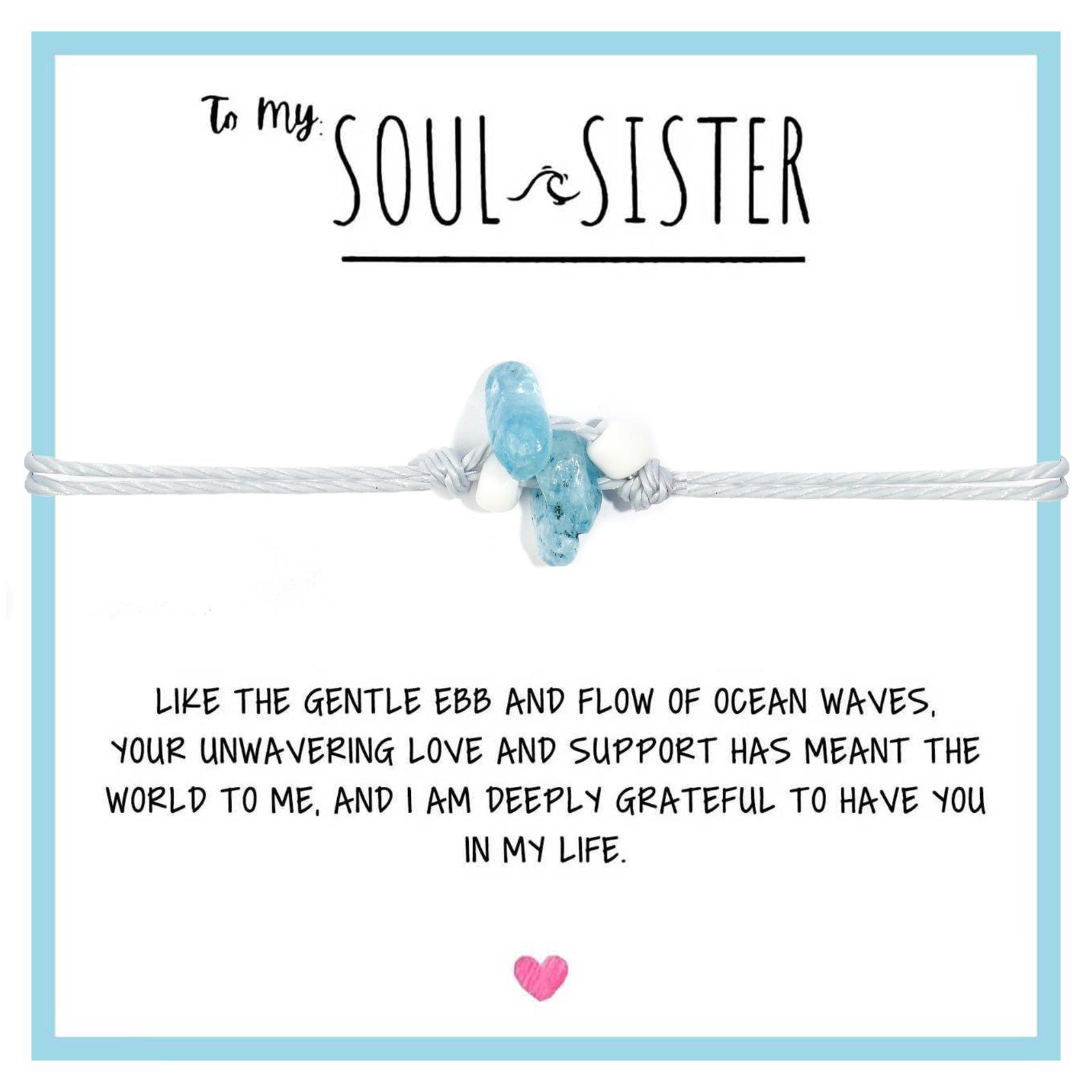 

Браслет из плетеной нити с галькой из морского стекла, пляжный камешек, рисовая бусина, плетеный браслет из синей гальки