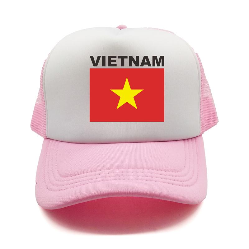 Vietnam Trucker Cap Summer Unisex Cool Country Flag Hat Baseball Caps Unisex Outdoor Mesh Net Caps