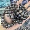 High Quality Black Backbone Natural Crystal Bracelet, Black Moonlight Bracelet, Black Sun Two-Color Cat Eye, Male And Female Couples Style