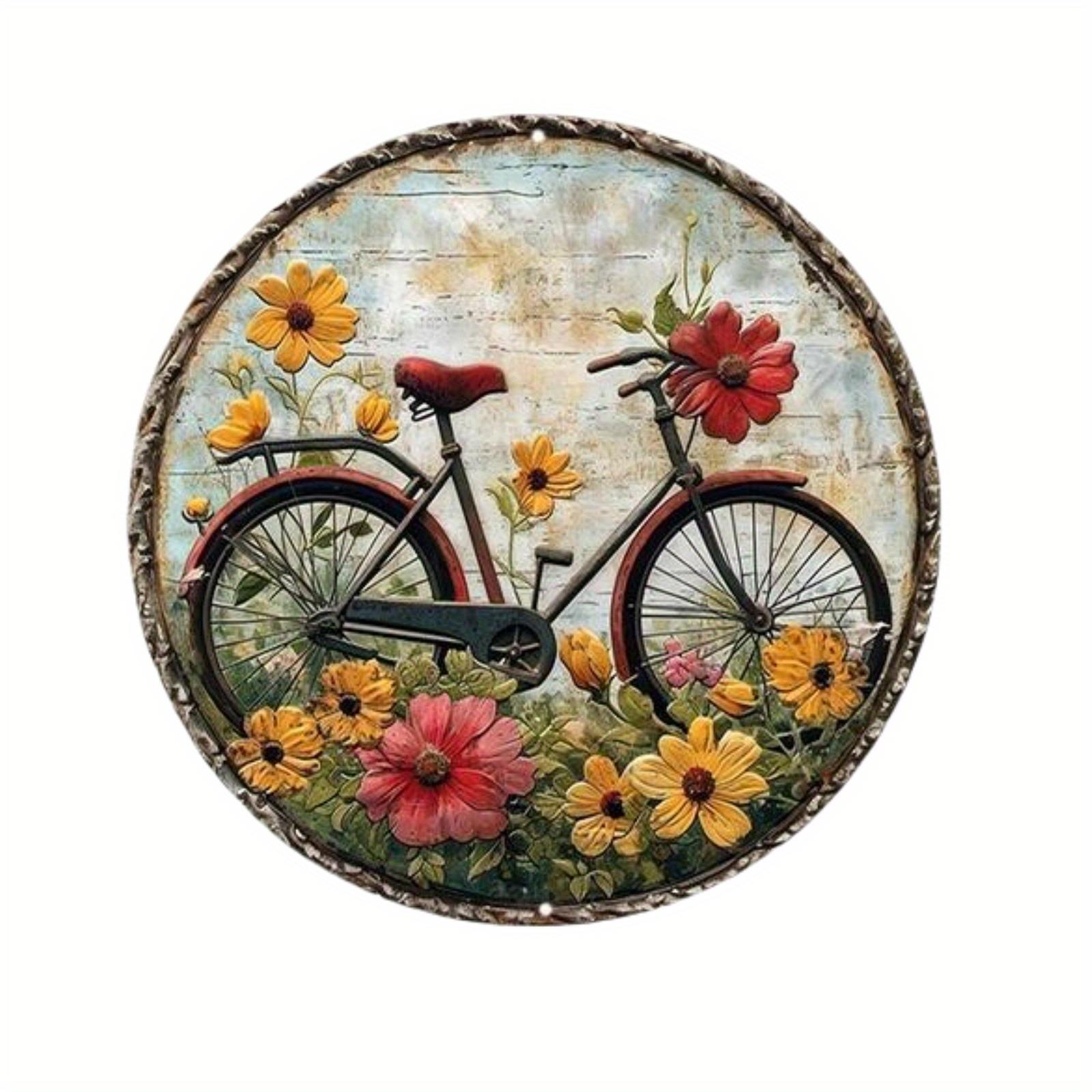 

1 шт. 2d плоский круглый деревянный знак - 20 см художественная роспись венок декоративные тарелки входной декор подарочная маска тема для бара клуба дома декор стены комнаты 20cm*20cm