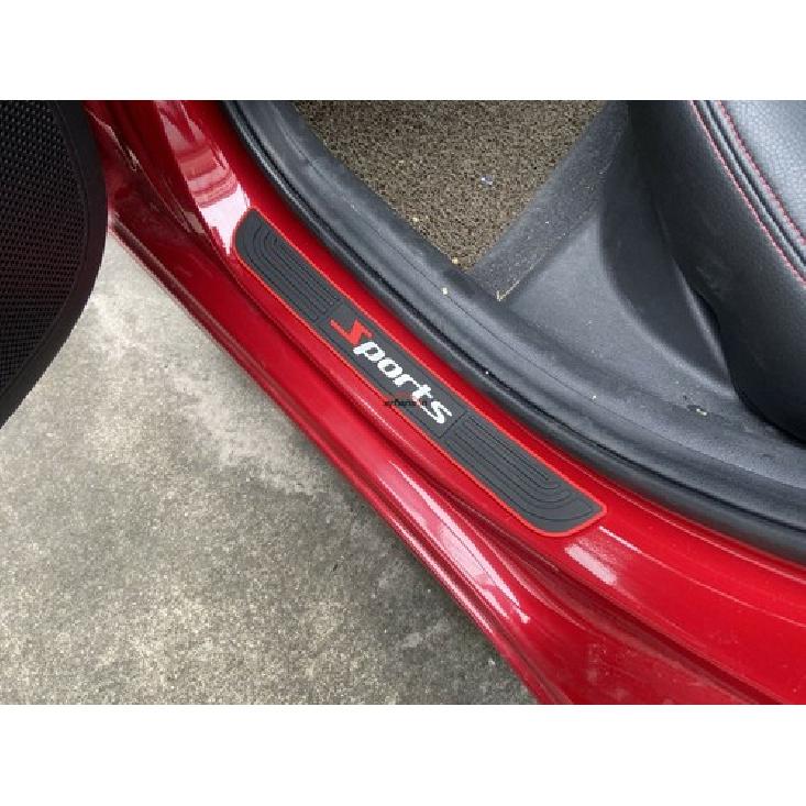 Auto Accessories Rubber Car Door Sill Guard Scuff Plate Protector Strip Sticker