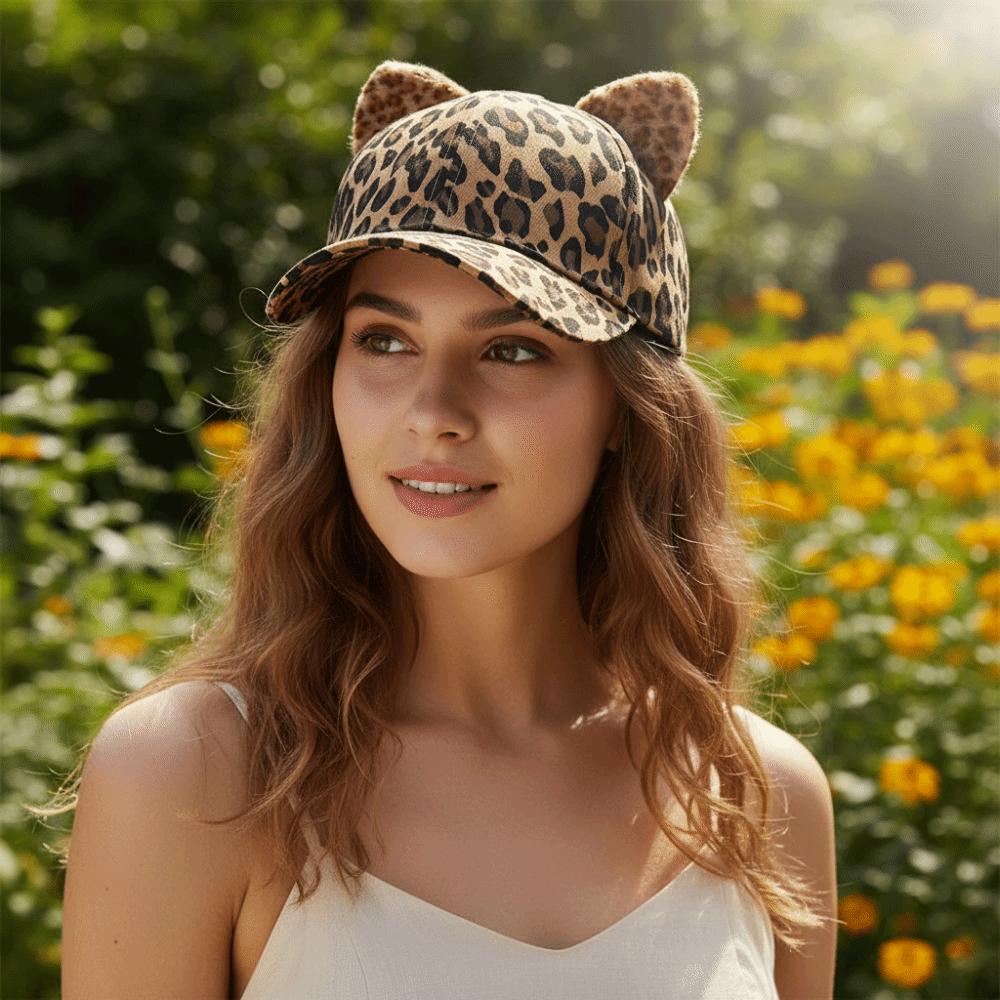 Breathable Duckbill Hat Adjustable Sun Hat Fashion Cat Ears Baseball Cap Four Season