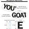 You're the Goat Banner Funny Happy Birthday Goat Decorations Greatest of All Time Graduation Retirement Party Supplies