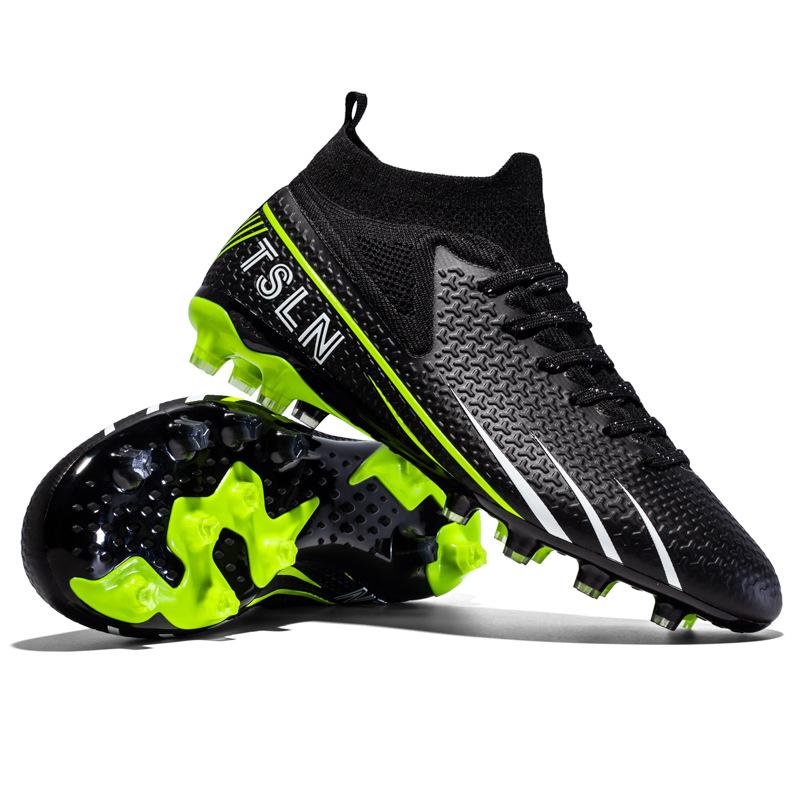 Foreign trade high-top football shoes men's and women's sports football shoes college students' indoor non-slip football game training shoes