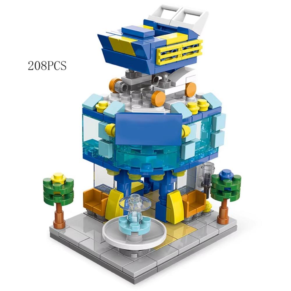 

Мини-магазин, наборы для просмотра улиц, модельные строительные блоки, гамбургер, ресторан, розничный магазин, креативная архитектура, друг, город для девочек