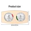 Accurate Digital Sauna Temperature & Humidity Meter with Large Display Strong Pine Wood Thermometers for Wellness Center