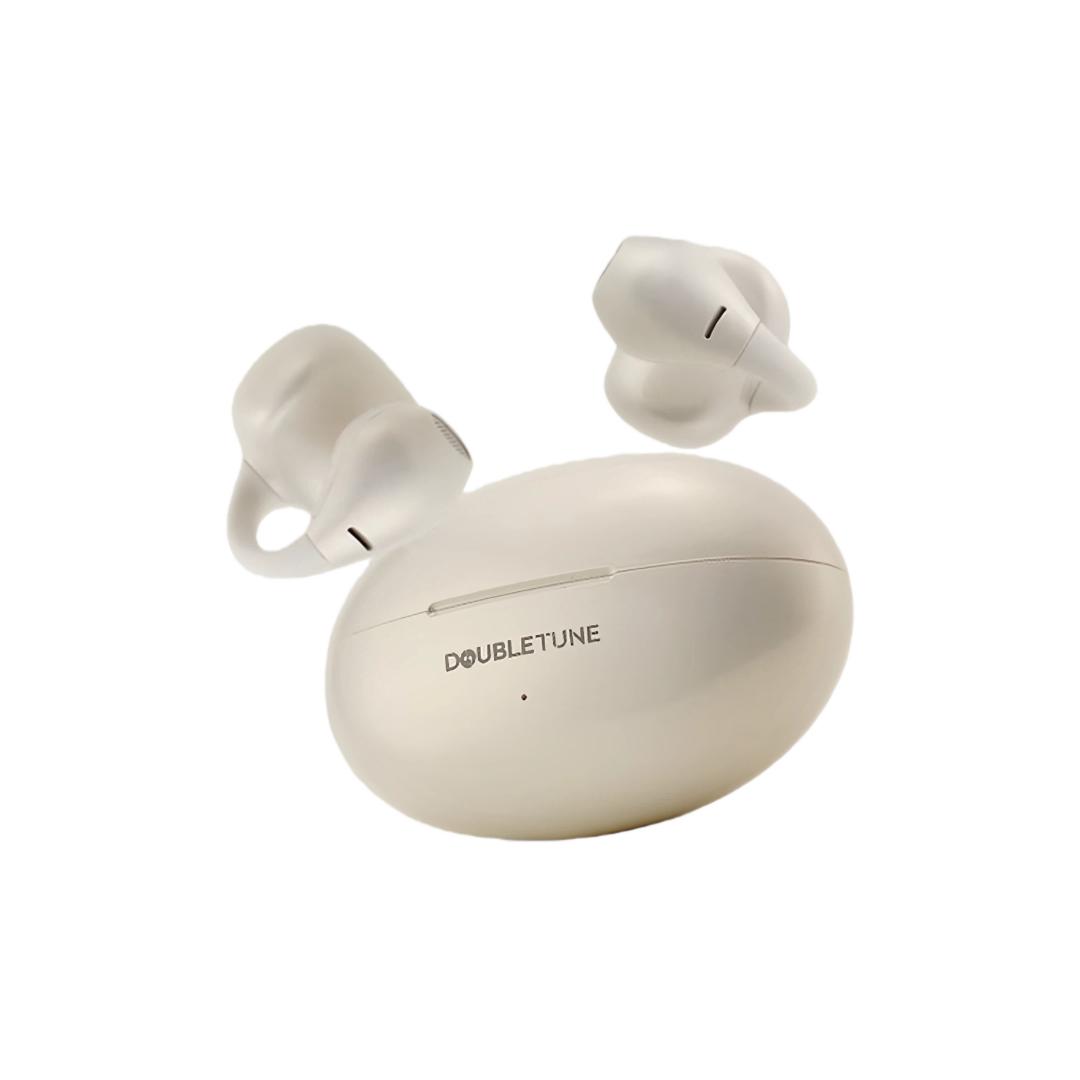 

DOUBLE TUNE Bluetooth Headphones, Open-Ear Design, White білий
