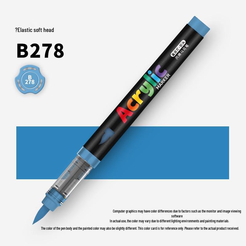 60-Color Soft Tip Liquid Ink Acrylic Marker Set for Primary School Art