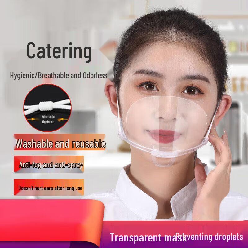 JINGRUIXIANG Transparent Catering & Hotel Anti-Fog Mask