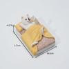 JXK Scale Bachelor Shiba Inu Miniature Dog Goodnight Shiba Magnetic Refrigerator Sleeping Dollhouse Mini Dog Resin Model Birthday Fully Assembled 1/6