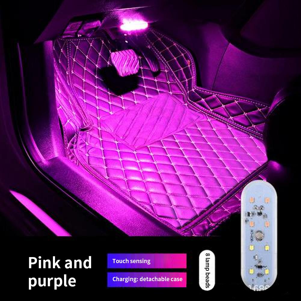 Car Interior Light LED Car Proof Touch Flash Light Door Magnet Touch Light USB Chargeable Battery Car Motorhome Ceiling Lamps