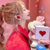 Bluetooth Wireless Headphones Heart Shaped Earphones Heart Earbuds Girl Gift
