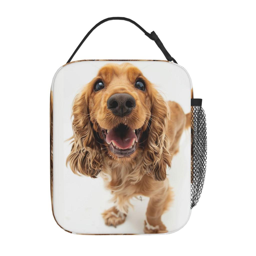 Saggezza della Coda che Scodinzola_ Coltivare lo Spirito del Tuo Cocker Spaniel Borsa Pranzo Termica per Donne Bambini Contenitori per Cibo Pranzo Termico