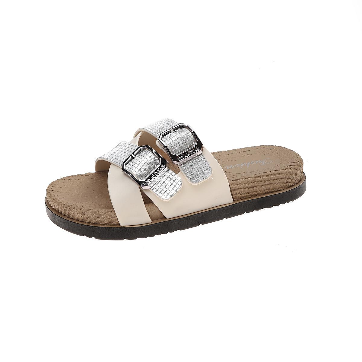 Anti-slip Thick-soled Shoes, New Style Women s Shoes, Flip-flops 36 белый