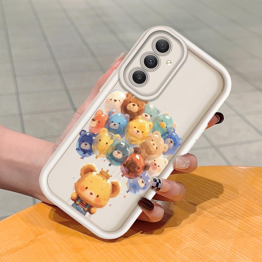 Soft Silicone Square Ladders Cartoon Pattern Full Cover Camera Protection Shockproof Case for Huawei Honor Xiaomi Redmi Samsung