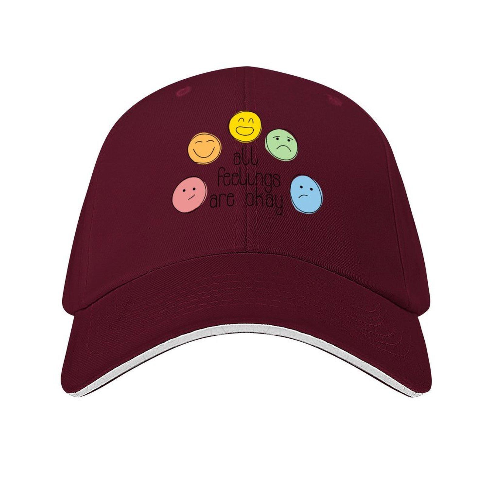 All Feelings Are Okay Baseball Cap designer cap Luxury Brand Funny hats Golf Womens Beach Outlet 2025 Mens