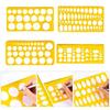Geometry Stencil Circle Drawing Template Ruler Clear Measuring Templates for Drawing Building Engineering