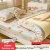 2026 Puff Gauze Student Fitted Sheet - Single Piece Dormitory Bunk Bed Cover, Double Layer, All-Season Style.