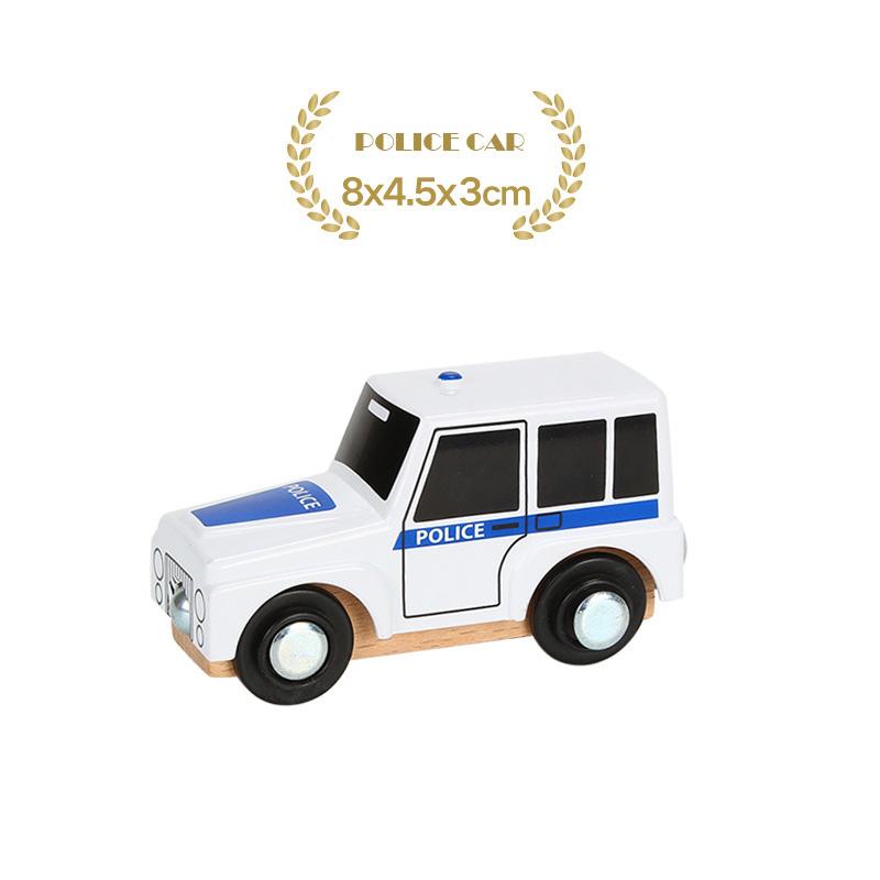 1PC Wooden Magnetic Train Car Locomotive Toy Wood Railway Car Truck Accessories Fit Biro Wooden Tracks Toys for Children Gifts
