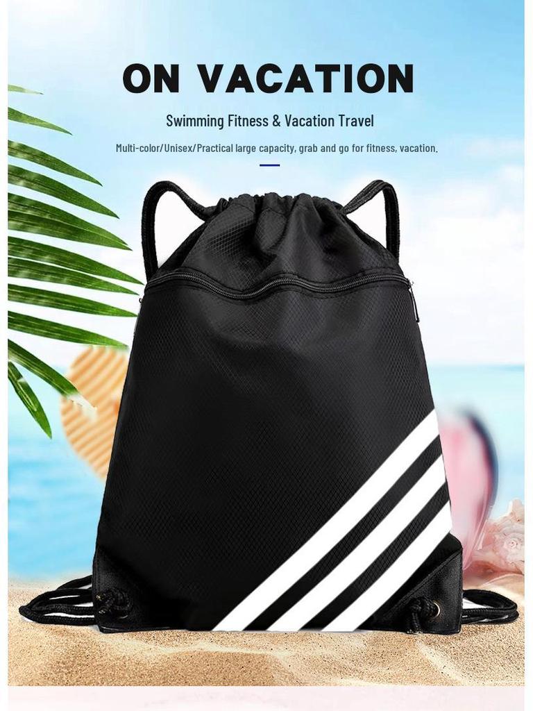 Φορητή Τσάντα Γυμναστηρίου Σακίδιο με Κορδόνι Σύσφιξης με Εκτύπωση Λογοτύπου - Αποθήκευση για Υπαίθριες Προπονήσεις