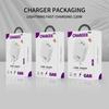 120W GaN Charger with A+C Ports, 65W Output, EU/US/UK Plug for Mobile Devices