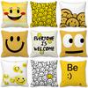 Thickened Smiling Face Plush Pillowcase Digital Printed Emoji Pack Pillow Sofa Cushion Funny Cute