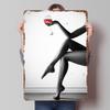 Elegant Woman With Wine Glass Tinplate Poster Custom Wall Art Vintage Metal Signs Retro Tin Plaque for Home Decor Accessories