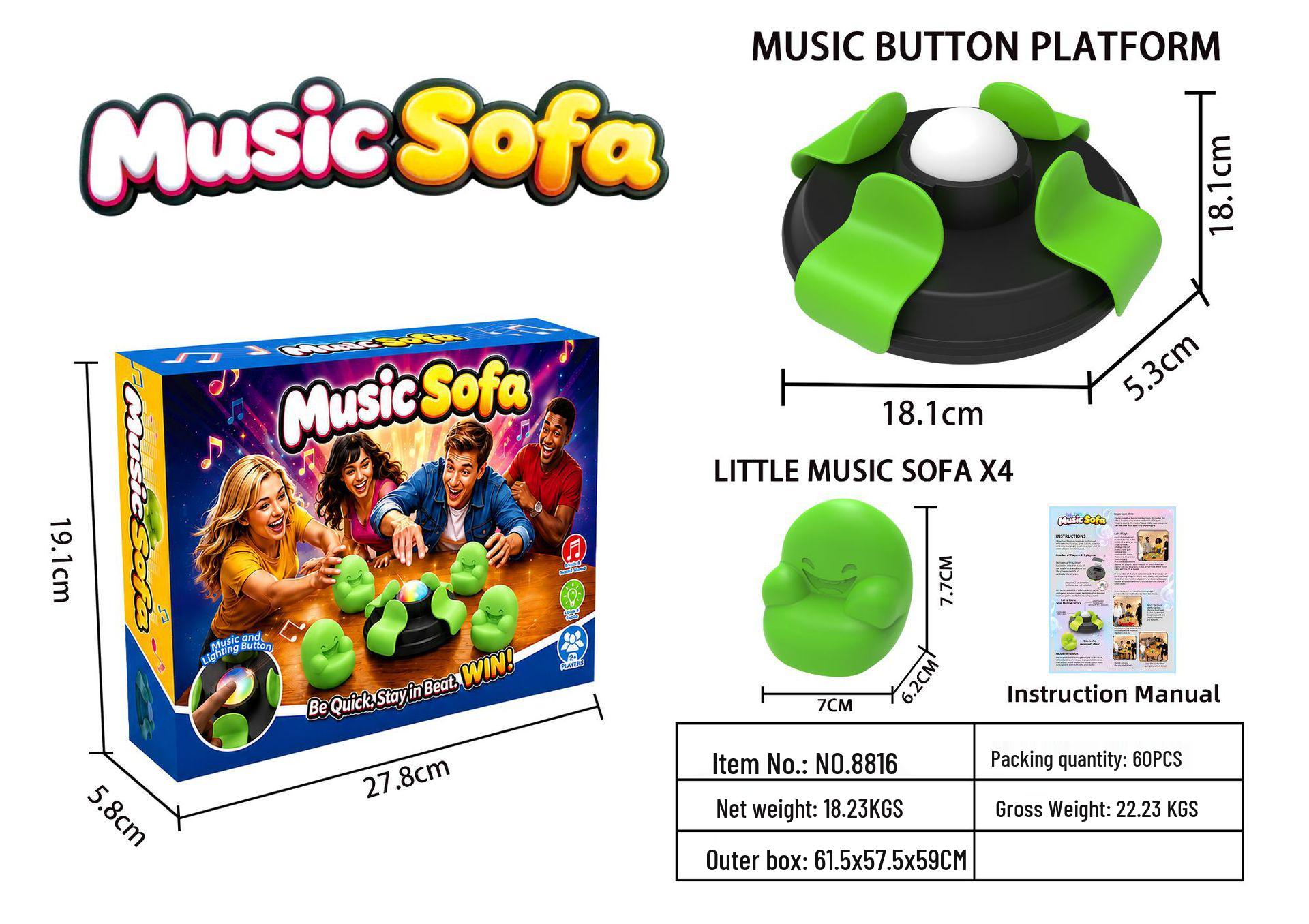 Meikeduo Musical Armchair Game Toy