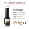 ROSALIND 7ml Soak Off Macaron Color Nail Pastel Gel Bright For Nail Art Design LED/UV lampa