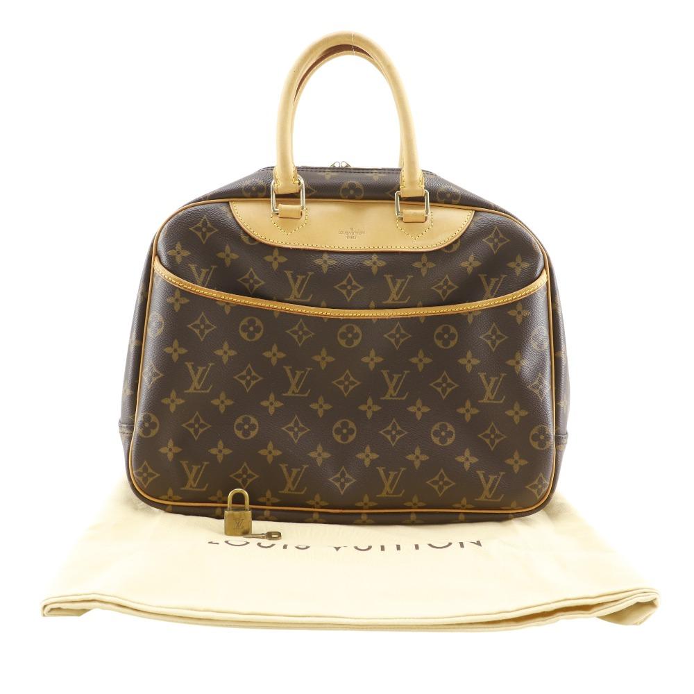LOUIS VUITTON Deauville Handbag M47270 Boston bag Monogram canvas Women Used