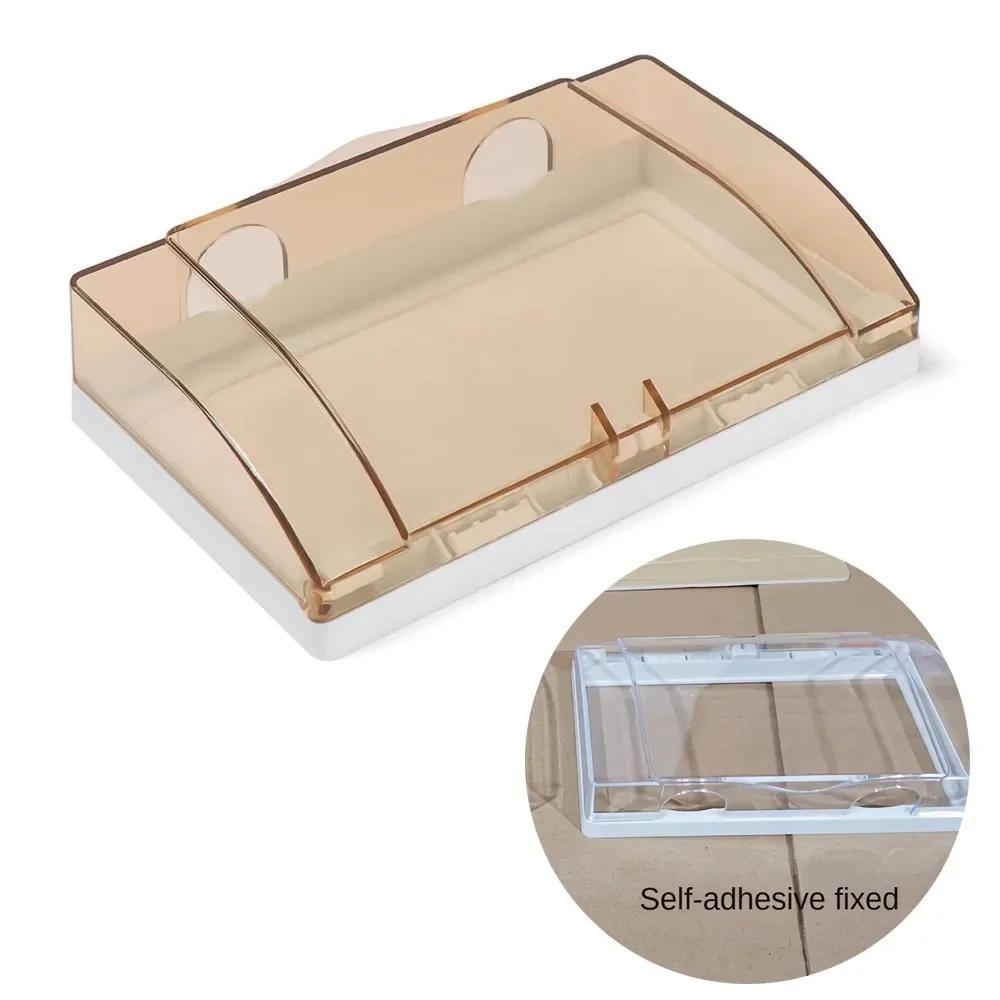 Plastic Switch Protection Box Double Sockets Waterproof Electric Plug Cover Transparent 86 type Socket Splash Box