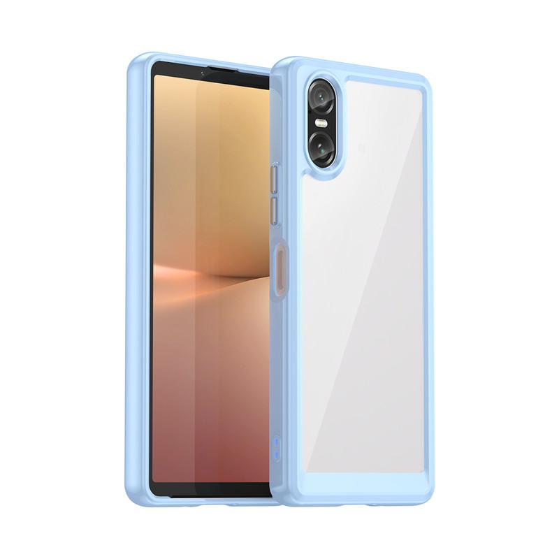 For Sony Xperia 10 VI Case Sony Xperia 10 VI Cover TPU Clear PC + Silicone Shockproof Protective Phone Cover Sony Xperia 10 VI