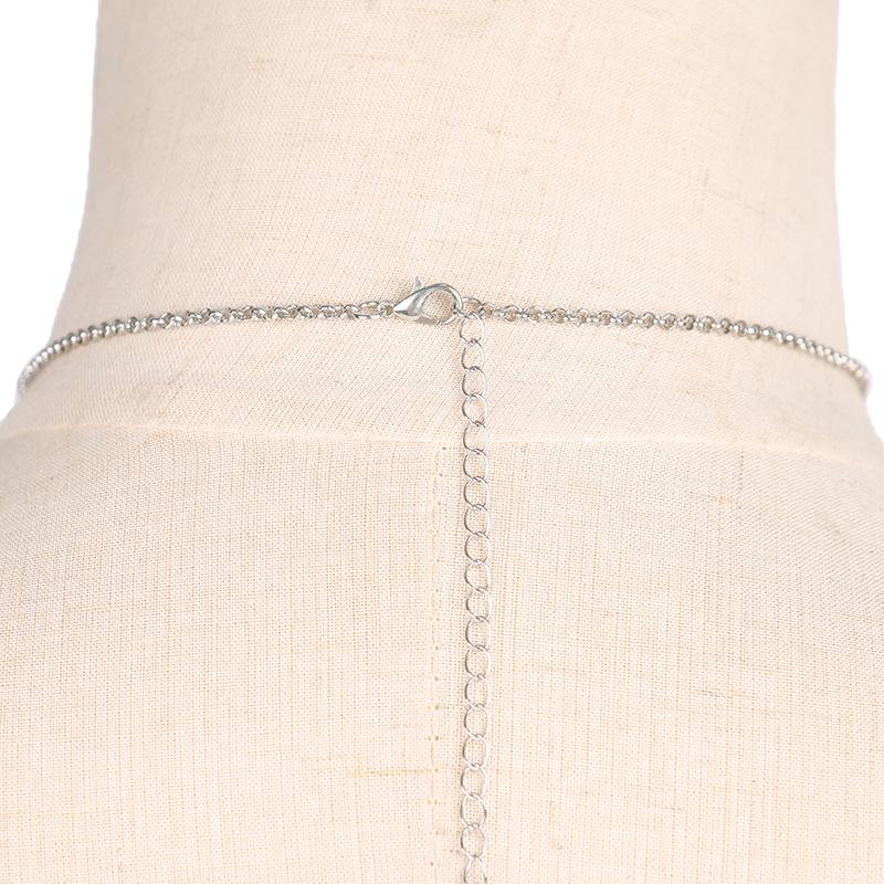 Body Necklace Women Fashion Geometric Body Cuban Chain Ladies Sexy Cross Chest Chain Jewelry Gift