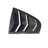 For Skoda Rapid Sedan 2012-2018 Pair Car Rear Louver Window Side Shutter Cover Trim Sticker Vent Scoop Carbon Black Accessories