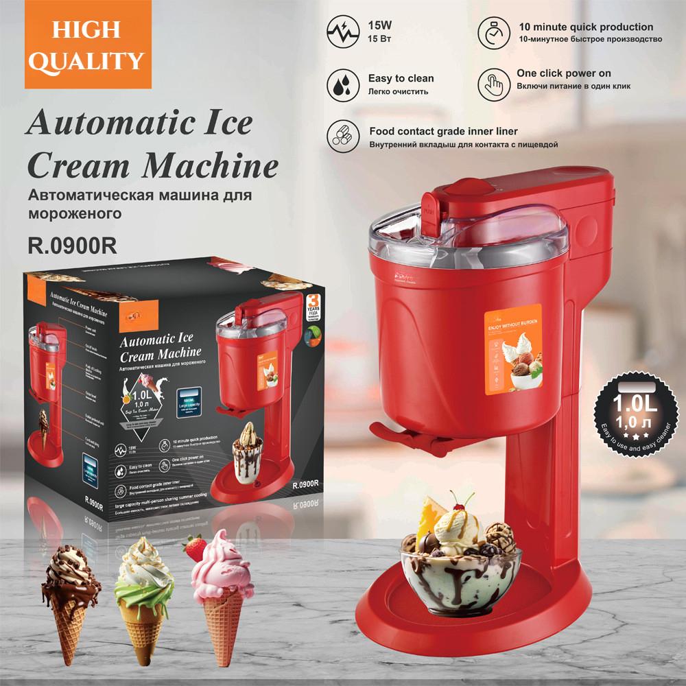 1L Large Capacity Household Small Automatic Stirring Ice Cream Machine Desktop Homemade Yogurt Maker