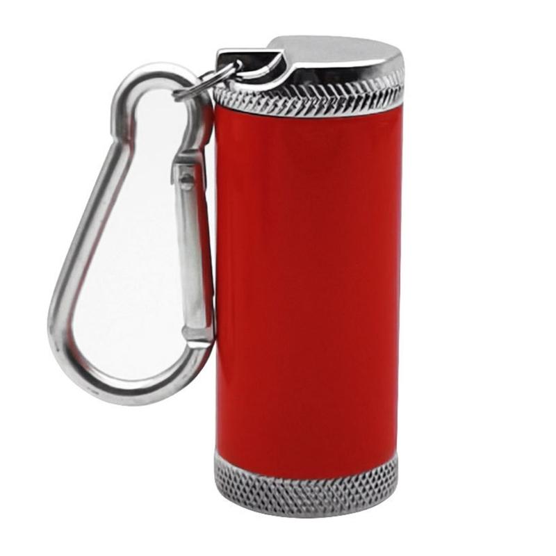 Portable Sealed Ashtray Mini Pocket Design Aluminum Alloy Holder Prevents Ashing Flying For Travel Outdoor Activity