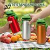 Silicone Soda Can Cover Cute Frog Cover, 3D Print PLA Beverage Lid Shaped Cap Protector, Dustproof Drink Sleeves for Outdoor Activities And