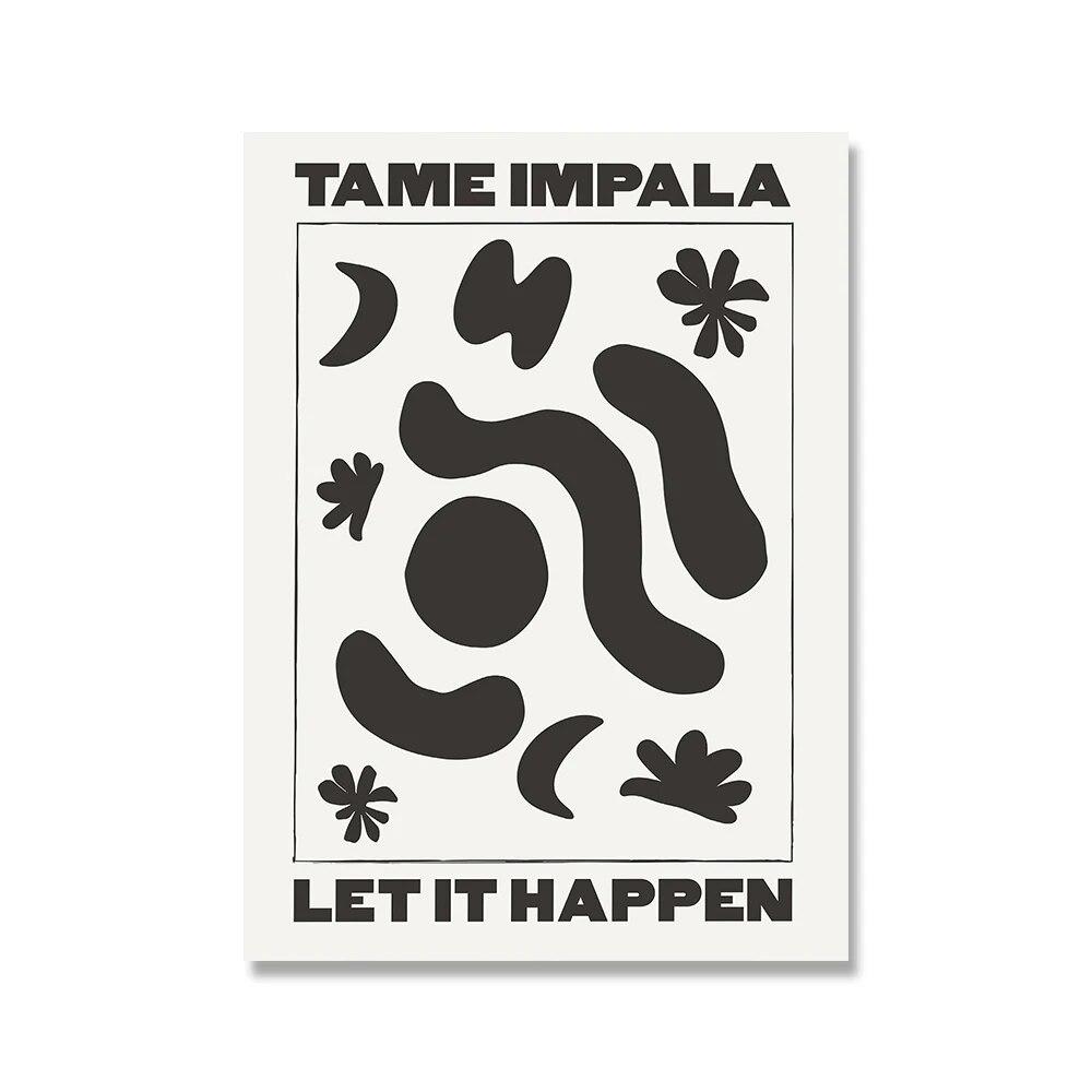 Tame Impala Abstract Poster Music Song Lyrics Art Print Aesthetic Retro Canvas Painting Modern Wall Picture Bedroom Home Decor